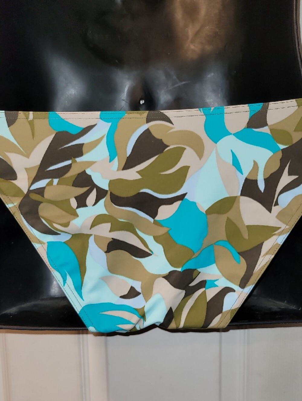 Freya Blue Turquoise and Olive Bikini Bottom - Picture 5 of 5